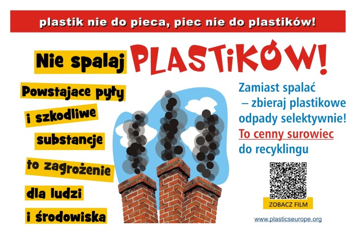 plakat na www Plastik nie do pieca